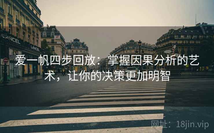 爱一帆四步回放:掌握因果分析的艺术,让你的决策更加明智 爱一帆四步回放:掌握因果分析的艺术,让你的决策更加明智
